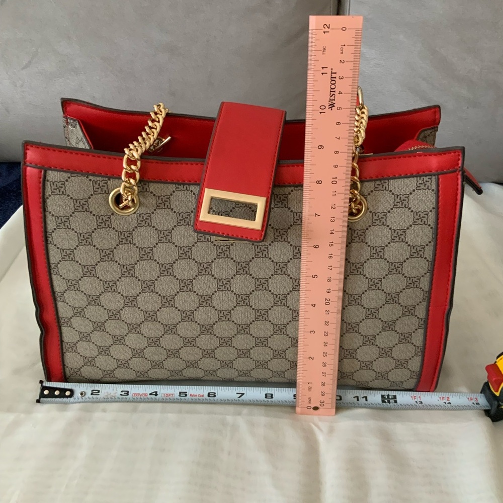 Di Vita Collection  Red and Beige Women's Bag - Picture 8 of 8